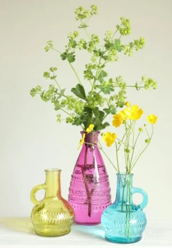Fles Milano blauw D 6 H 10 cm