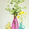 Fles Milano geel D 6 H 10 cm