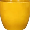 Floran bloempot Boule geel D 10,5 H 8,5 cm