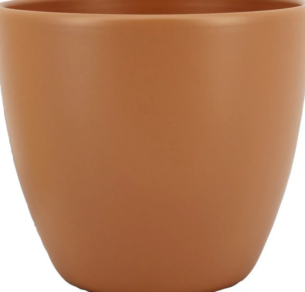 Floran bloempot Boule oranje D 8,5 H 6,5 cm