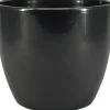 Floran bloempot Boule zwart D 10,5 H 8,5 cm