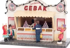 Gebakskraam met LED verlichting H 18,5 cm