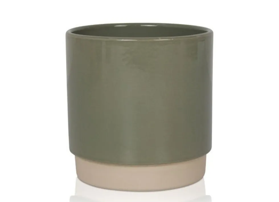 Gina Da bloempot Eno groen duotoon D 7 H 7 cm