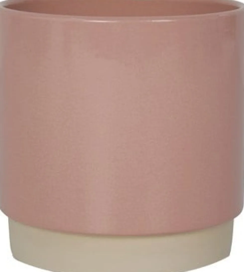 Gina Da bloempot Eno roze duotoon D 10 H 10,5 cm