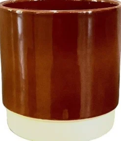 Gina Da bloempot Eno terracotta duotoon D 13 H 13 cm