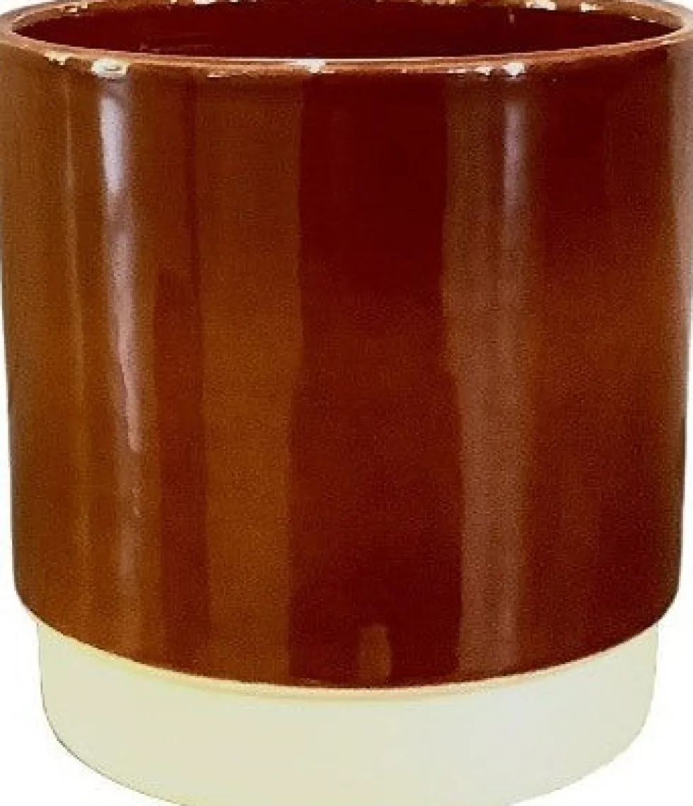 Gina Da bloempot Eno terracotta duotoon D 13 H 13 cm