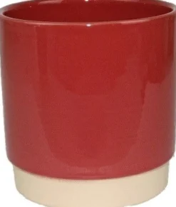 Gina Da bloempot op voet Eno rood duotoon D 8 H 7,5 cm