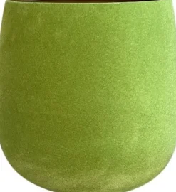 Gina Da bloempot Velvet lichtgroen D 13 H 13 cm