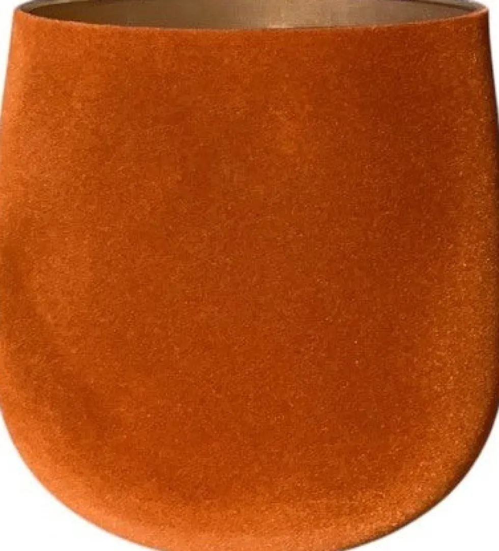 Gina Da bloempot Velvet terracotta D 16 H 15 cm