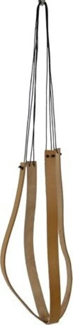Gina Da plantenhanger Pelle bruin D 3 H 75 cm