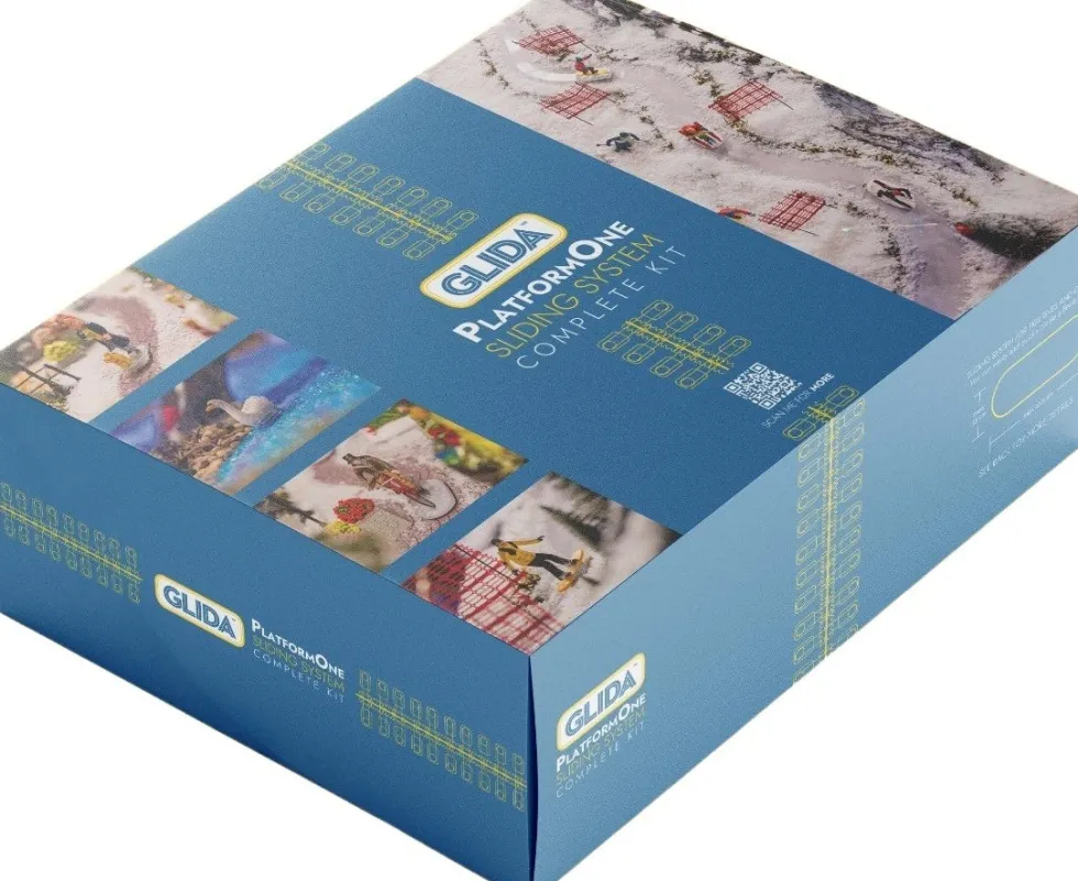 Glida kerstdorp set 87 x 41,6 x 8 cm