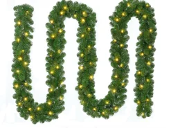 Guirlande Winterberg met LED verlichting 5 m x D 25 cm warm wit