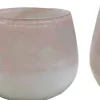 Hakbijl Glass vaas Imani taupe D 9 H 9 cm