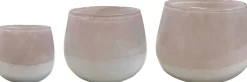 Hakbijl Glass vaas Imani taupe D 11 H 9 cm
