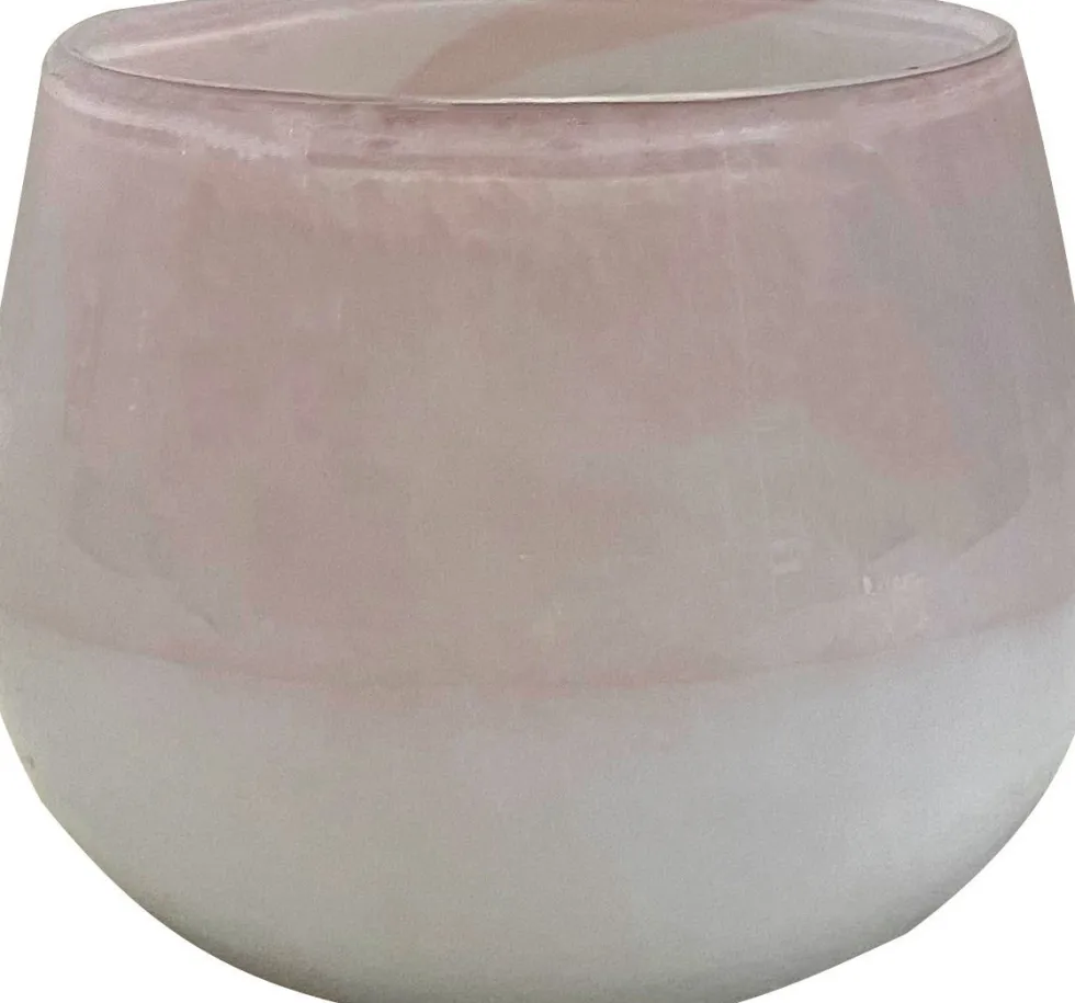 Hakbijl Glass vaas Imani taupe D 11 H 9 cm