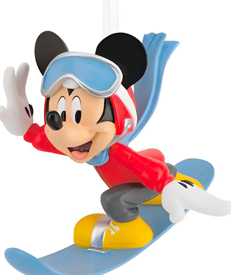 Hallmark kerst ornament Mickey en vrienden mickey snowboard 5 x 5,5 x 8,5 cm