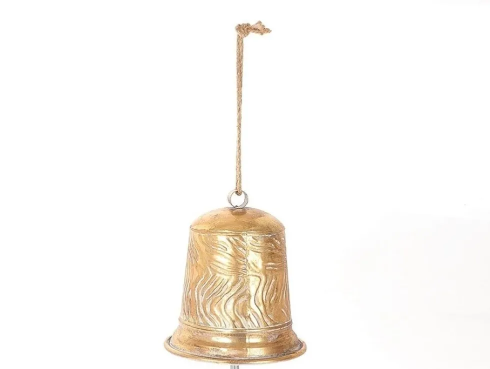 HBX kersthanger Bjollu bel goud D 20,5 cm H 22,5 cm