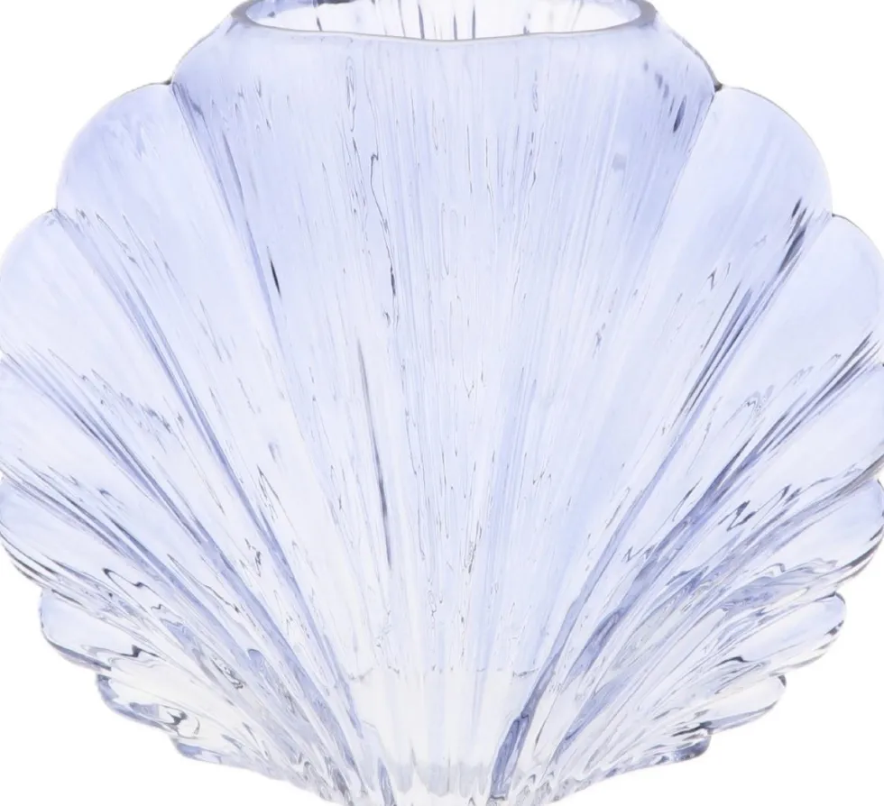 HBX vaas Shell blauw 25 x 12 x 21 cm