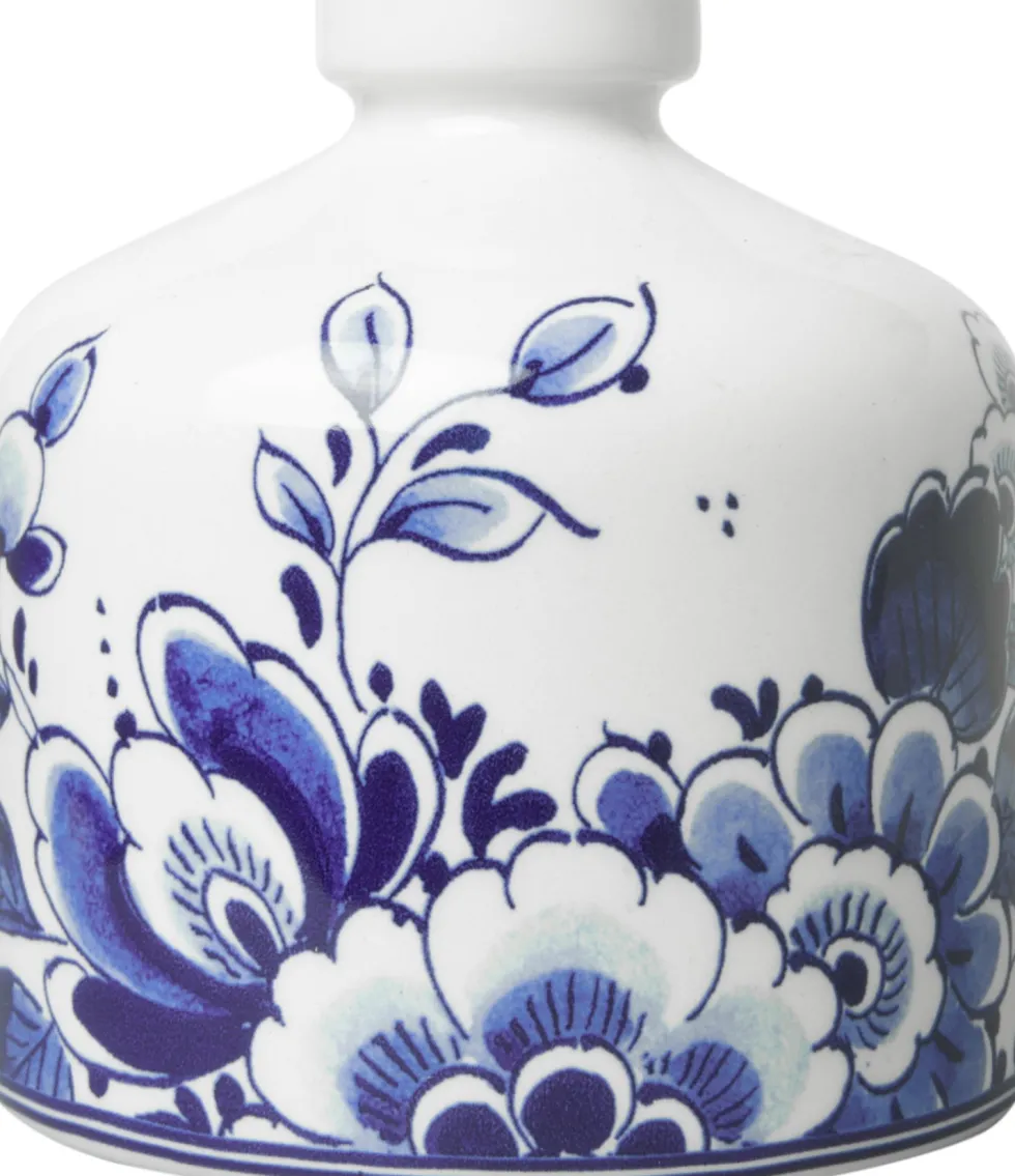 Heinen Delfts Blauw vaas Bloem blauw D 11,5 H 13 cm