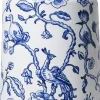 Heinen Delfts Blauw vaas The Heritage Bonte Familie wit / blauw D 19 H 30 cm