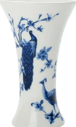 Heinen Delfts Blauw x Intratuin vaas Pauw blauw D 17 H 17 cm