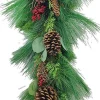 Hogewoning Seasonal kersthanger dennenappel groen / bruin 20 x 10 x 70 cm