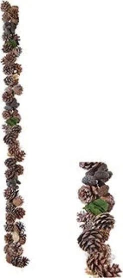Hogewoning Seasonal kerstslinger bruin 120 cm