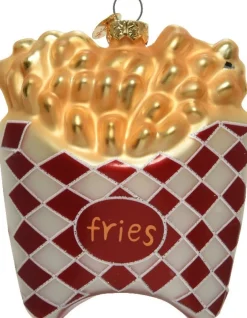 Home delivery kerst ornament friet multi 5,4 x 8,5 x 11 cm