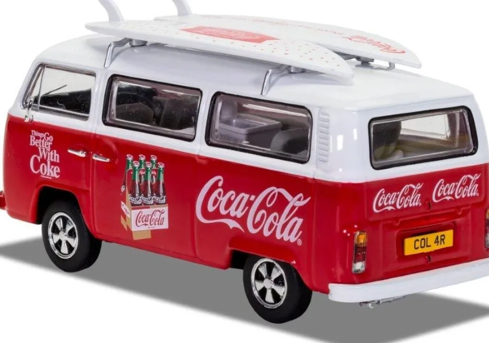 Hornby Coca-Cola kerstdorpminiatuur surfbusje 13,5 x 6,1 x 17,1 cm