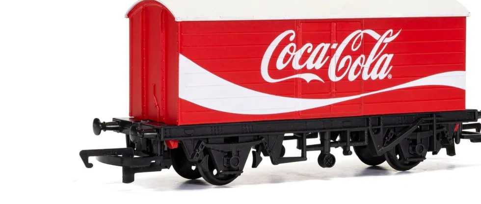 Hornby Coca-Cola kerstdorpminiatuur lwb wagon 11,5 x 3,5 x 5 cm
