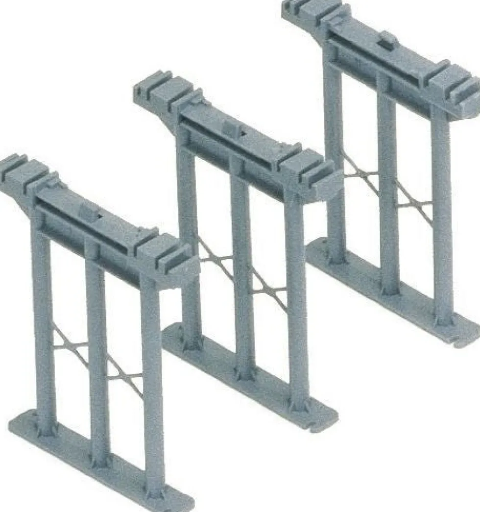 Hornby kerstdorpminiatuur hoge pijlers grijs 2,5 x 21 x 13,5 cm 3 stuks