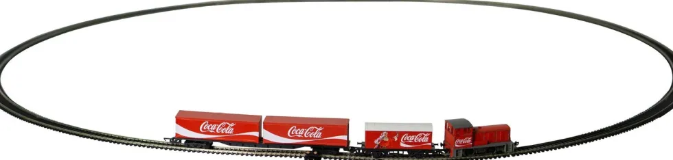 Hornby kerstdorp set kersttrein Coca-Cola 8-delig