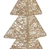 House of Seasons decoratieboom goud met verlichting D 42 H 77 cm