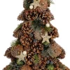 House of Seasons decoratieboom Tantu dennenappels bruin 44 x 29 x 8 cm