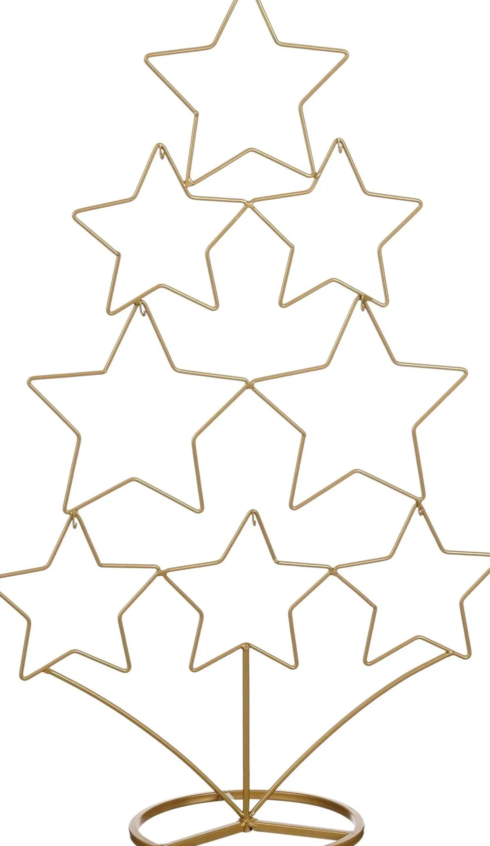 House of Seasons decoratieboom Rocky ster goud 36 x 16 x 58 cm