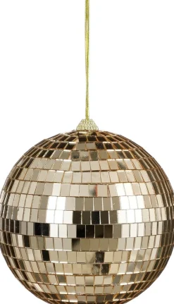 House of Seasons kerstbal Disko beige D 15 cm