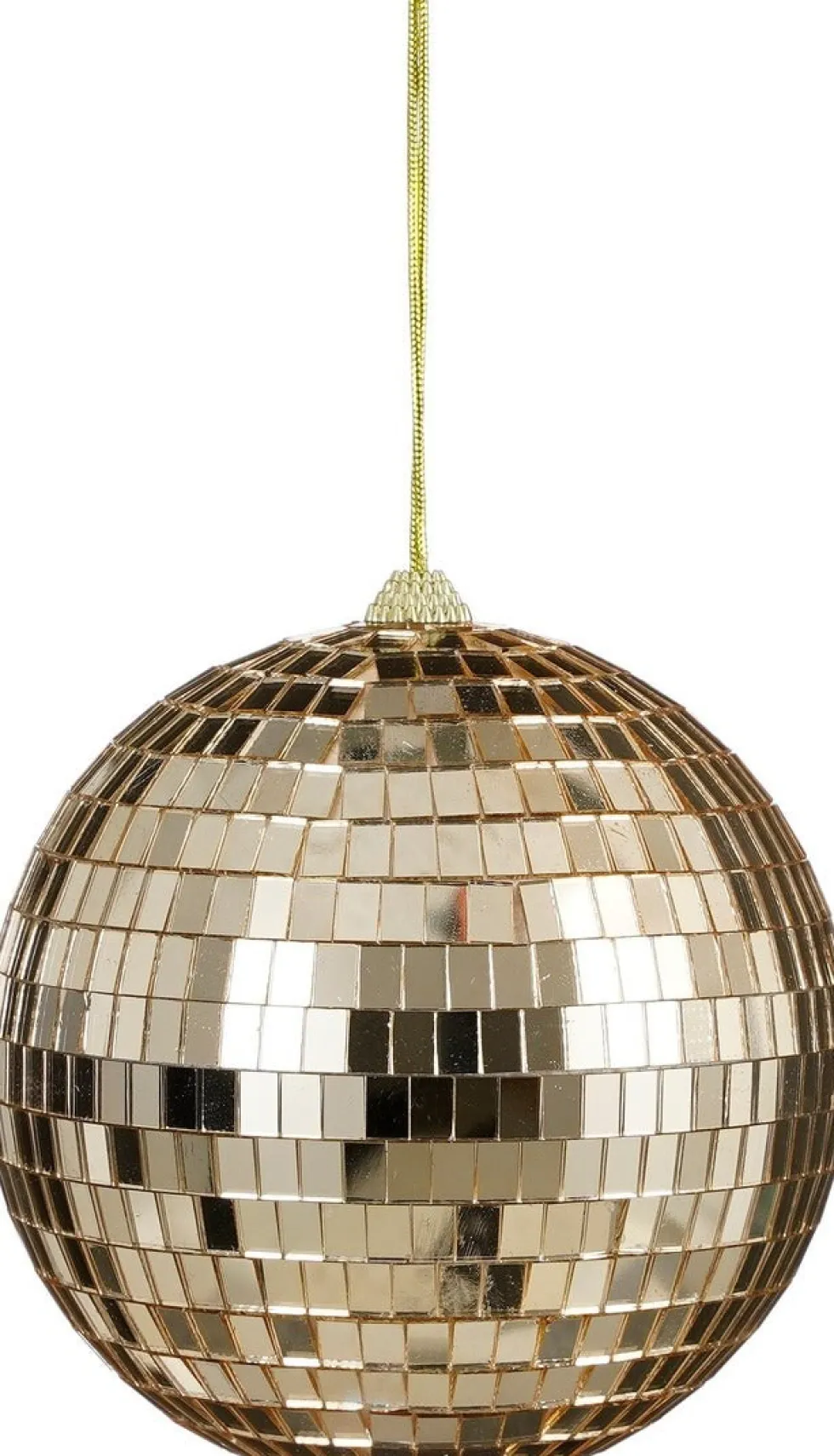 House of Seasons kerstbal Disko beige D 15 cm