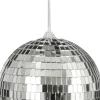 House of Seasons kerstbal Disko zilver D 15 cm