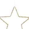 House of Seasons kersthanger ster goud D 25 cm