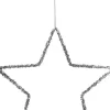 House of Seasons kersthanger ster antraciet D 25 cm