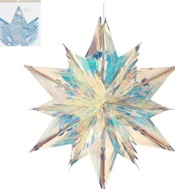 House of Seasons kersthanger Riku ster iriserend 60 x 55 x 25 cm