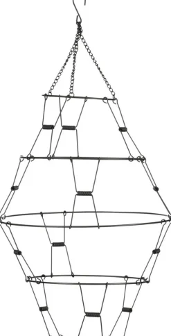 House of Seasons kersthanger diamant zwart D 28,5 H 59 cm