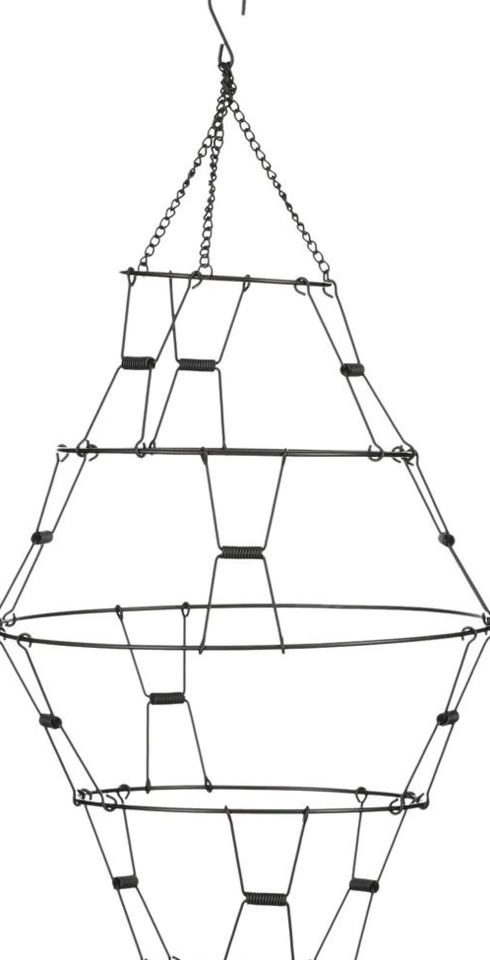 House of Seasons kersthanger diamant zwart D 28,5 H 59 cm