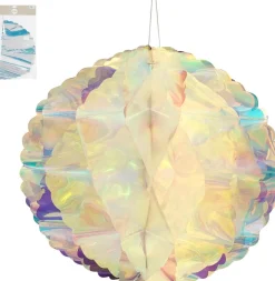 House of Seasons kersthanger Riku bal iriserend D 40 cm