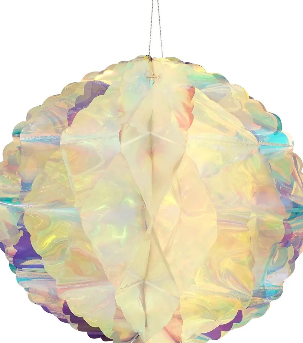 House of Seasons kersthanger Riku bal iriserend D 40 cm