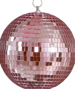 House of Seasons kersthanger Disko roze D 20 cm