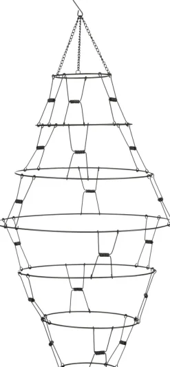 House of Seasons kersthanger diamant zwart D 36,5 H 80 cm