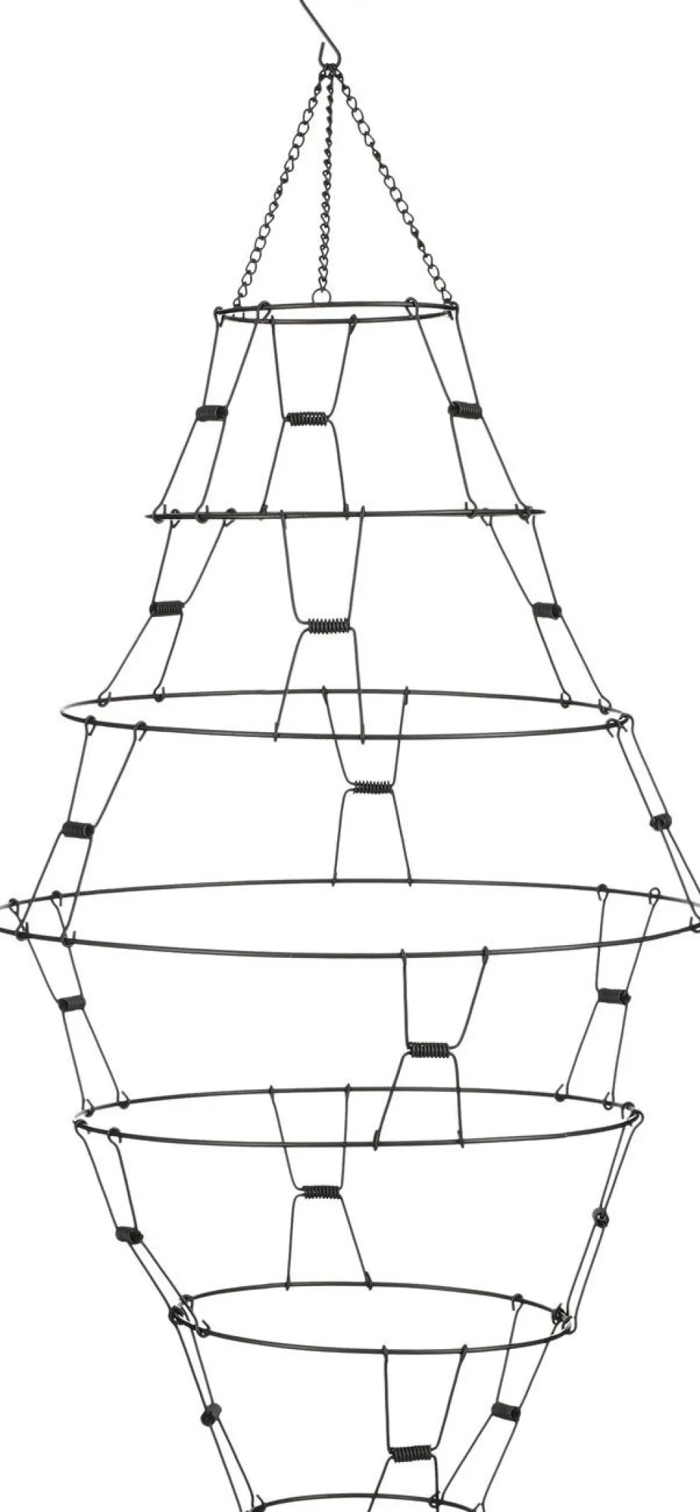 House of Seasons kersthanger diamant zwart D 36,5 H 80 cm