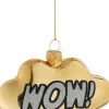 House of Seasons kerst ornament Disco wow goud 10,5 x 4 x 7,5 cm