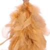 House of Seasons kerst ornament veer oranje D 10 H 22 cm